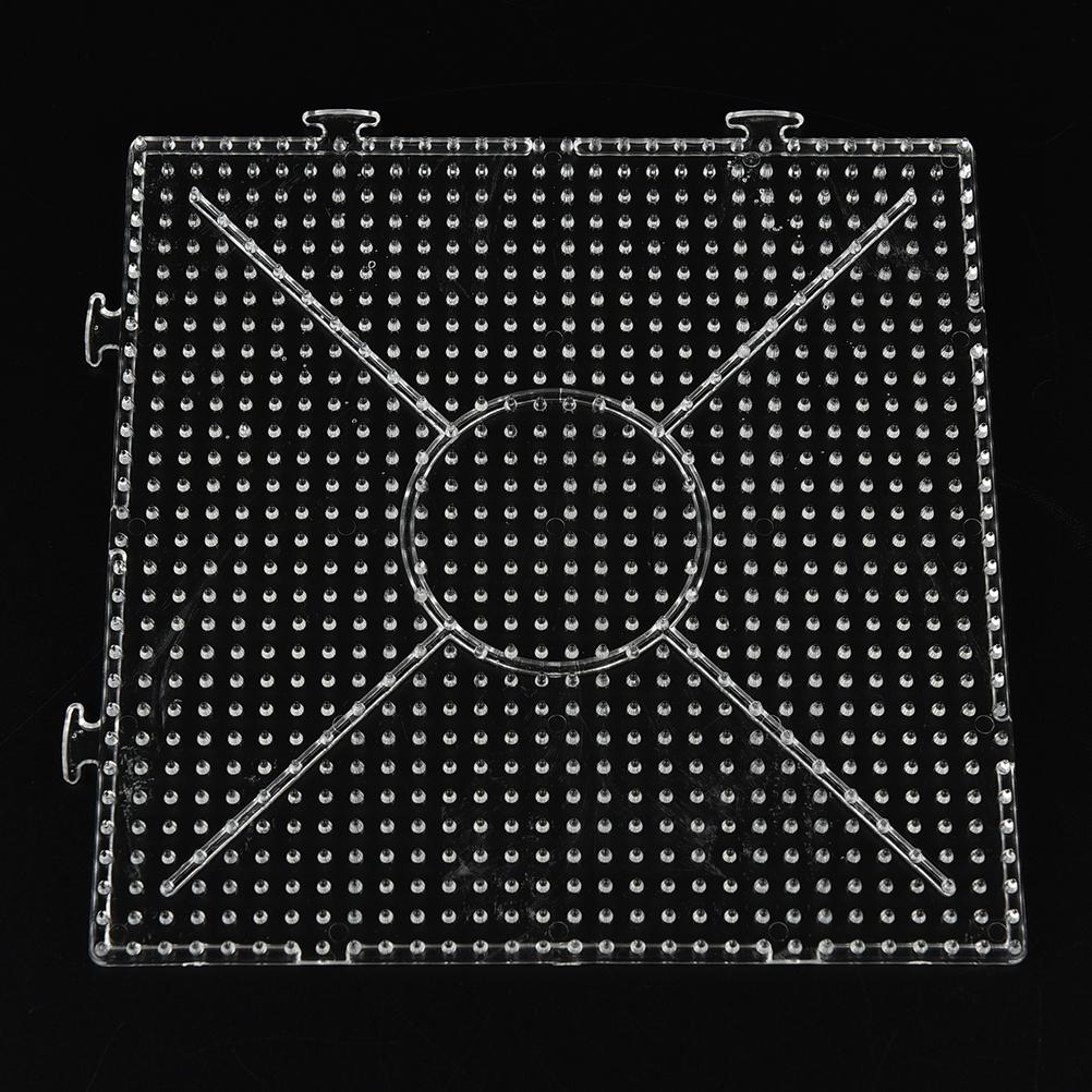 1 Pcs Square Round Hexagon Pegboards Transparent For 5Mm Hama Beads Diy Kids Toy
