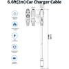 DC8020 Autoladekabel 2M 16AWG für Jackery tragbare Powerstation Explorer 1000 v2/2000 v2, 15A Zigarettenanzünder zu 8mm DC-Stecker Netzkabel