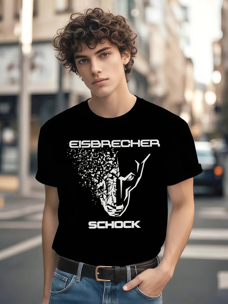 MUSIC T Shirt Eisbrecher Tops Leisure Short Sleeve O Neck Tees Gift Idea T-shirts