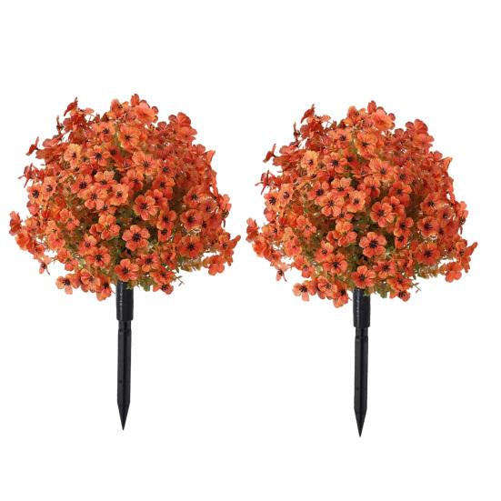 

Artificial Violet Topiary Trees with Spike UV Resistant Faux Shrubs Bushes Spring Summer Fake Plants for Garden Porch 1pc