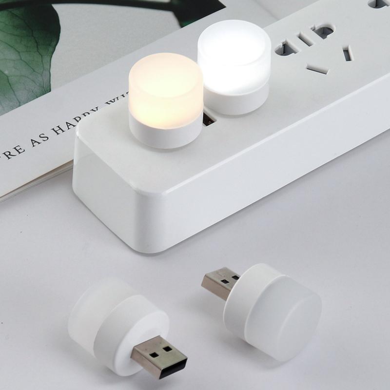 

3/10 шт., мини-USB-ночник, теплый белый светильник для защиты глаз, лампа для чтения книг, USB-разъем, компьютер, мобильная зарядка, светодиодный ночник