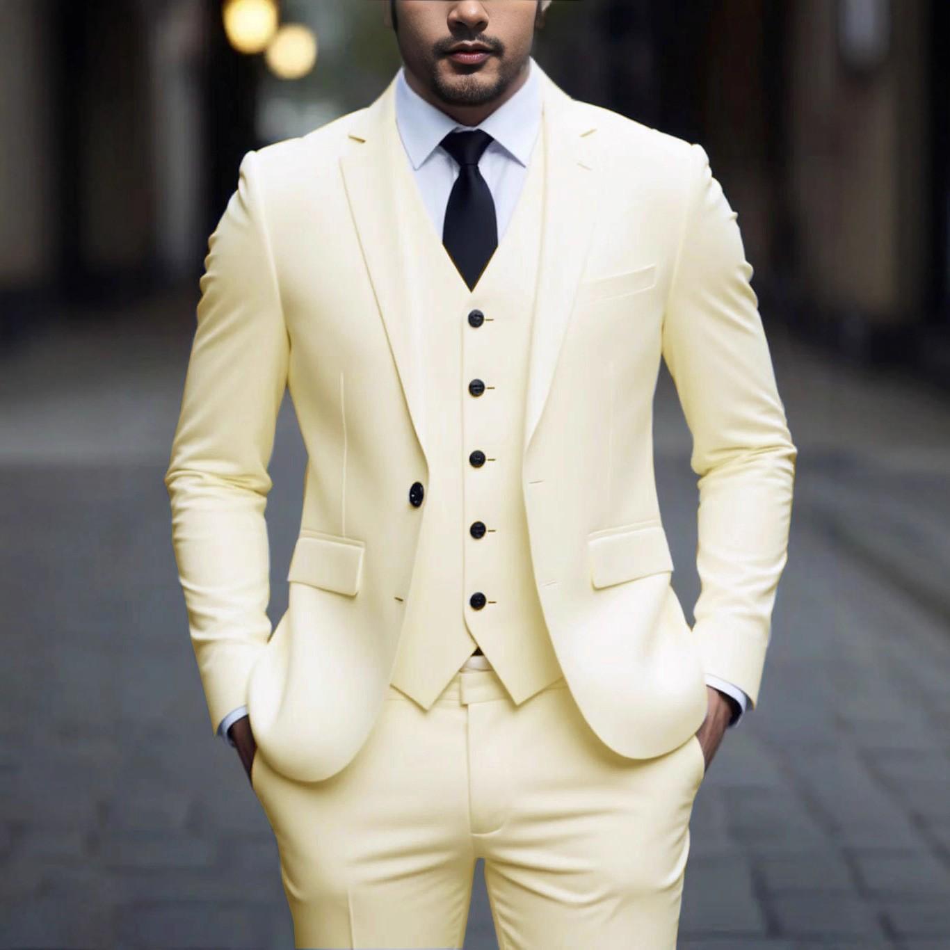 

Новый формальный светло-фиолетовый мужской костюм, не мнущийся, не требующий глажки, не липнущий, свадебный, для вечеринки, выпускного, для бизнеса, смокинг-тройка 5XL слоновая кость