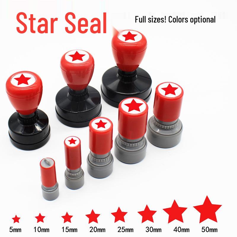 Pentagram Marking Stamp: Solid Star Shape for Highlighting Checkpoints On Cards