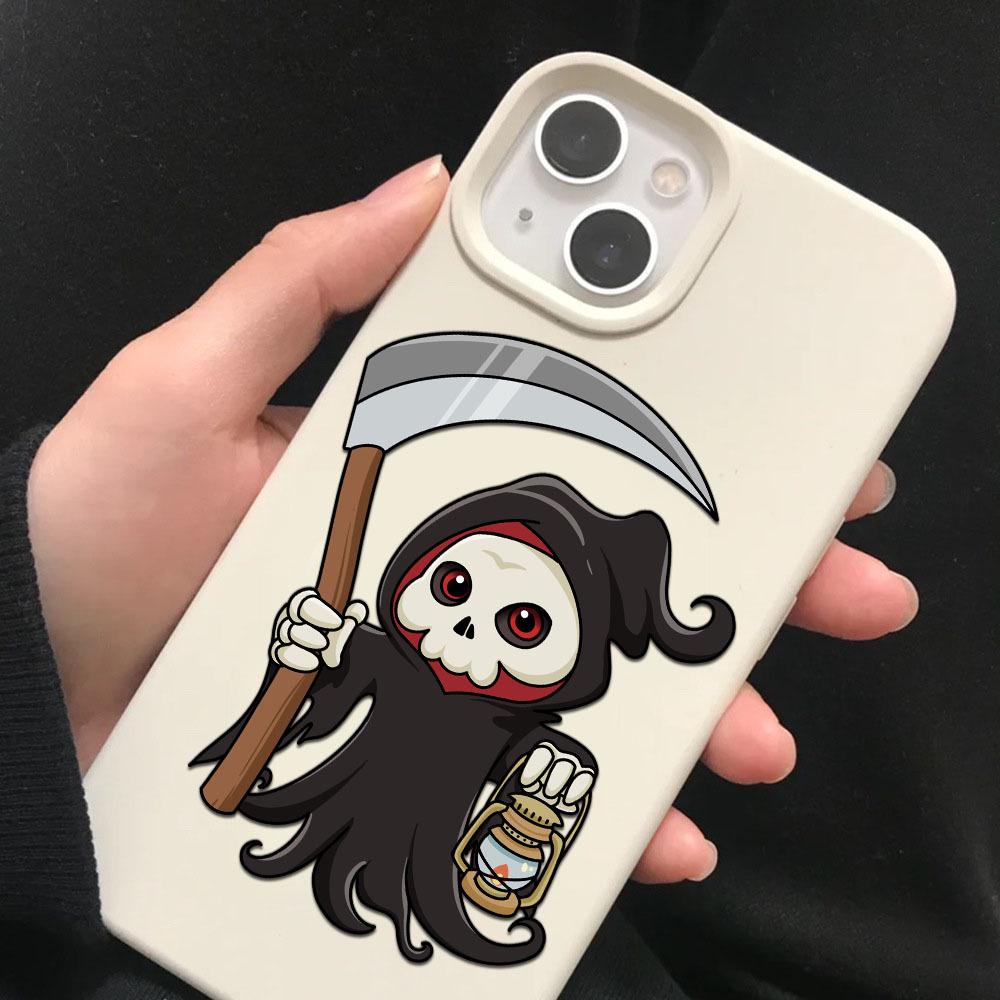 8-Sheet Cartoon Halloween Face-Changing Stickers for Phone Cases & Laptops