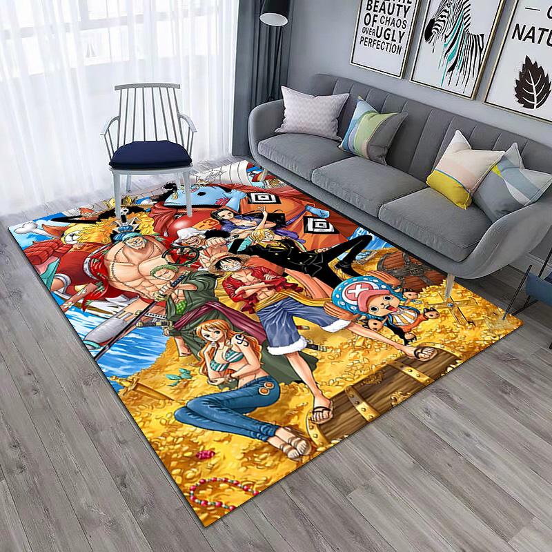 Starring the Japanese Cartoon ONE PIECE Monkey D. Luffy Carpet Is Suitable for Living Room and Bedroom Doormats Office Balcony Decorative Carpet V20
