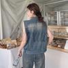 Women's Classic Retro Hong Kong Style Denim Vest - Soft, Versatile, Loose Fit