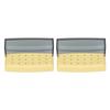 2pcs Dental Bur Holder Box 18 Holes Bur Cleaning Autoclavable Case Organizer for Dentist Laboratory Yellow