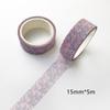 Beautiful Wash Tape Flower Plant Japanese Masking Adhesive Tape Decors Scrap Booking Sticker Label