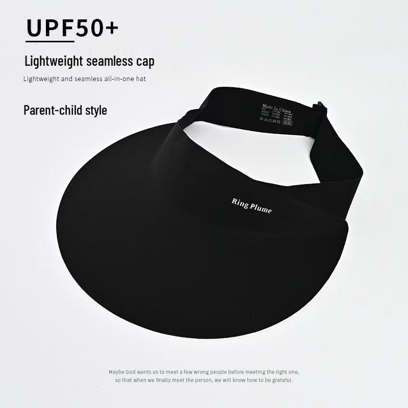 Kid's UPF50+ Sun Visor Hat, Unisex Wide Brim for UV Protection