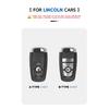 Leather Car Key Cover Case Protection Shell Keychain For Lincoln Continental MKC MKZ MKX Navigator Z Nautilus Aviator Corsair