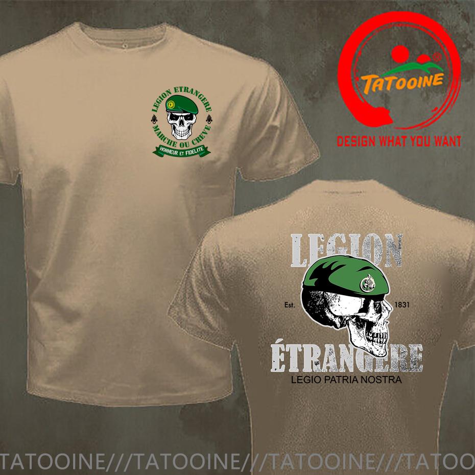 Funny Design Vintage Distressed French Foreign Legion T Shirt Unisex Fashion Trendy Casual Clothing Stylish Tops Tee Shirt Leisure