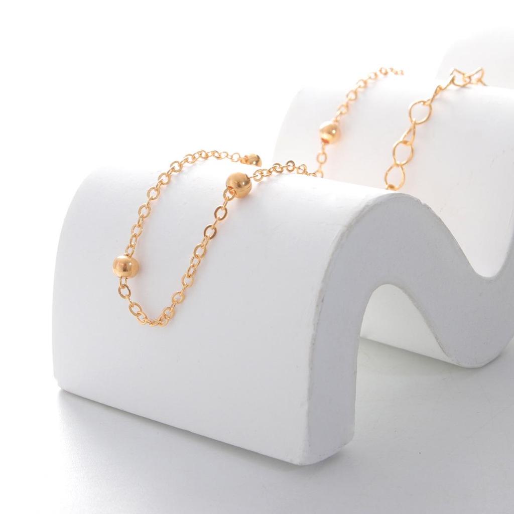 Korean Style Beaded Anklet: Simple, Fashionable, and Sexy Literary Design for Women