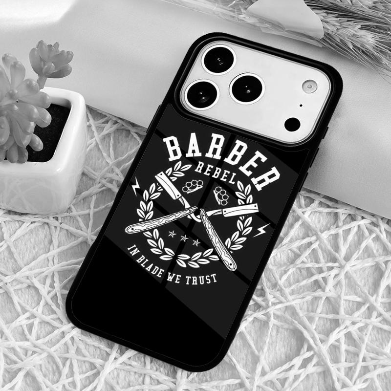 Love Barber Life Phone Case for iPhone 17 Air 16 15 11 12 14 13 Pro Max Shockproof Cover