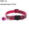 Pet Collar Reflective Safety Buckle Collar Bell Round Ear Cat Dog Collar Glowing Collar