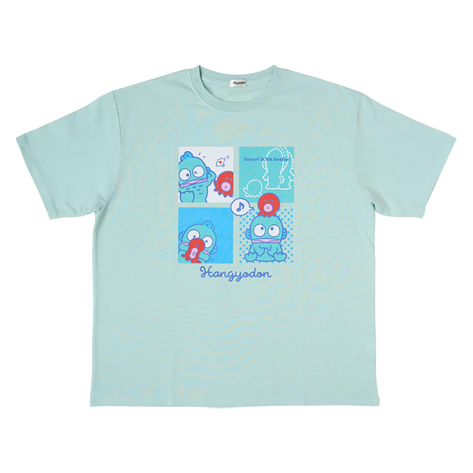 

Sanrio Hangyodon Oversized Polyurethane T-Shirt (607908) - Body 65% Polyester, 35% Cotton; Rib 62% Polyester, 33% Cotton, 5% Free size(M-L)