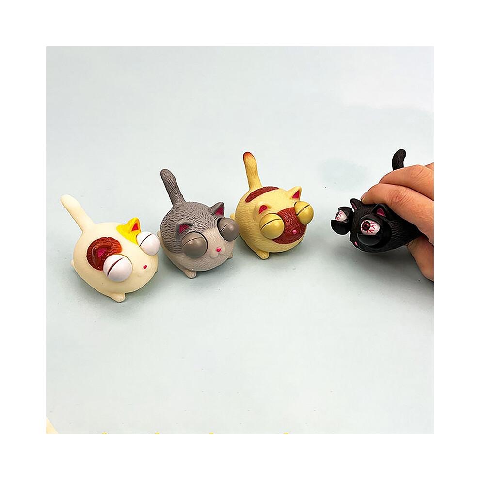 Jouets créatifs à presser Yeux de chat éclatants Jouets à presser pour adultes et enfants Animaux Cadeaux anti-stress Poupée farceuse Décompression Évacuation