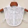 Fake Collar New Women Spring Autumn Versatile Sweaters Fashion Trend Lace Chiffon Popular Western Decorative