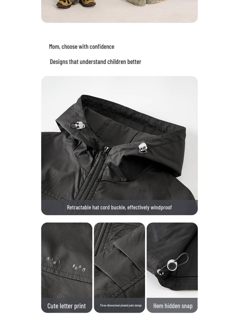 Boys' Autumn Hooded Softshell Windbreaker Jacket 2025 - Fairy Tale Memories Collection