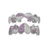 Heart Pattern Heart Zircon Tooth Caps Punk Cosplay Party CZ Stone Teeth Grillz Body Jewelry Hip Hop Teeth Grillz Unisex