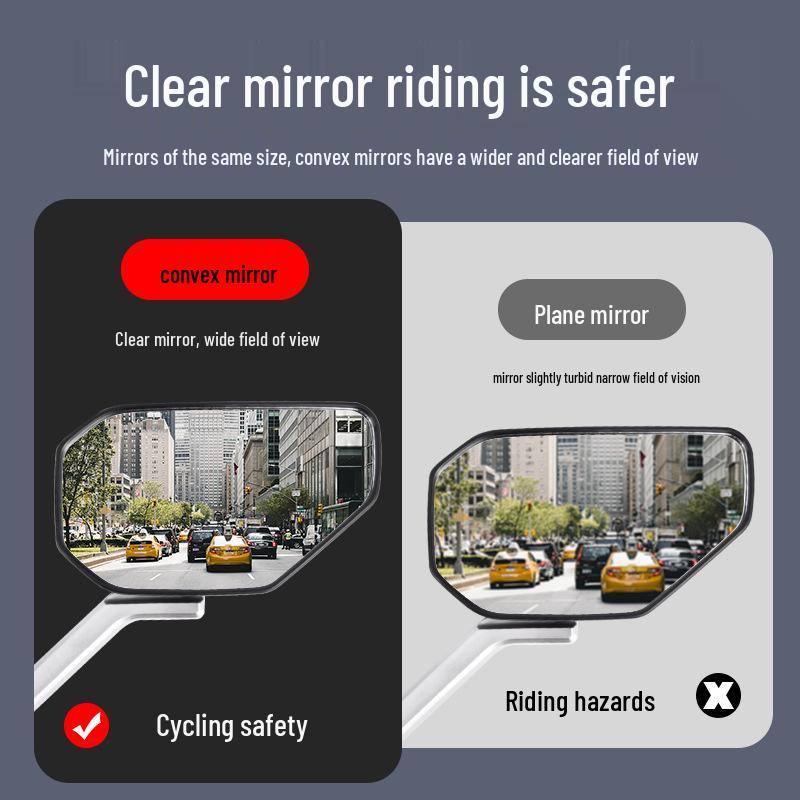 High-Definition Wide-View Rearview Mirror for Electric & Three-Wheeled Motorcycles