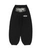 Lujeoseukeulleob Star Stud Wide Fleece Sweatpants Black