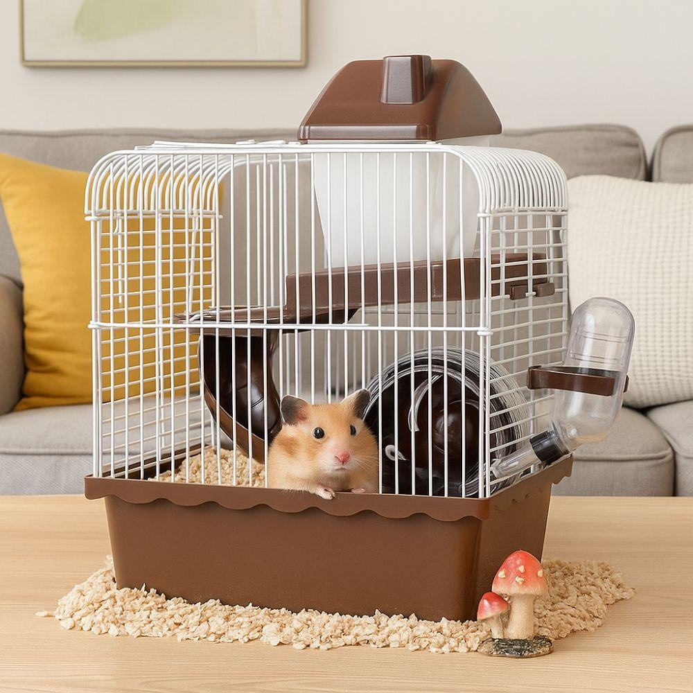 Feeding Bottle Hamster Habitat Cage Removable Pet Castle Cage Pet House