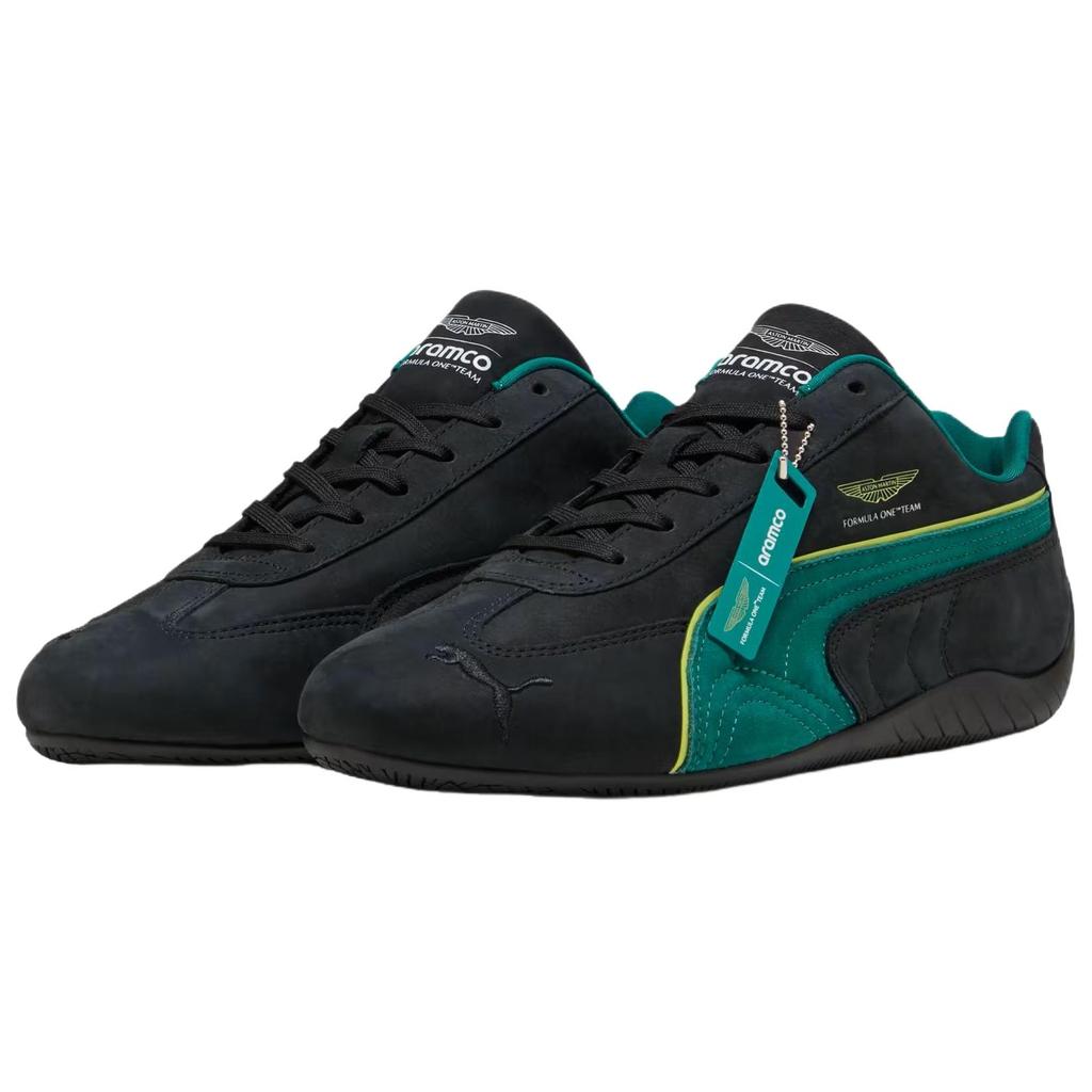 Aston Martin x Puma Speedcat Siyah Yeşil Lüks Erkek Spor Ayakkabıları Lime-Parlak------Detaylar 309137-03