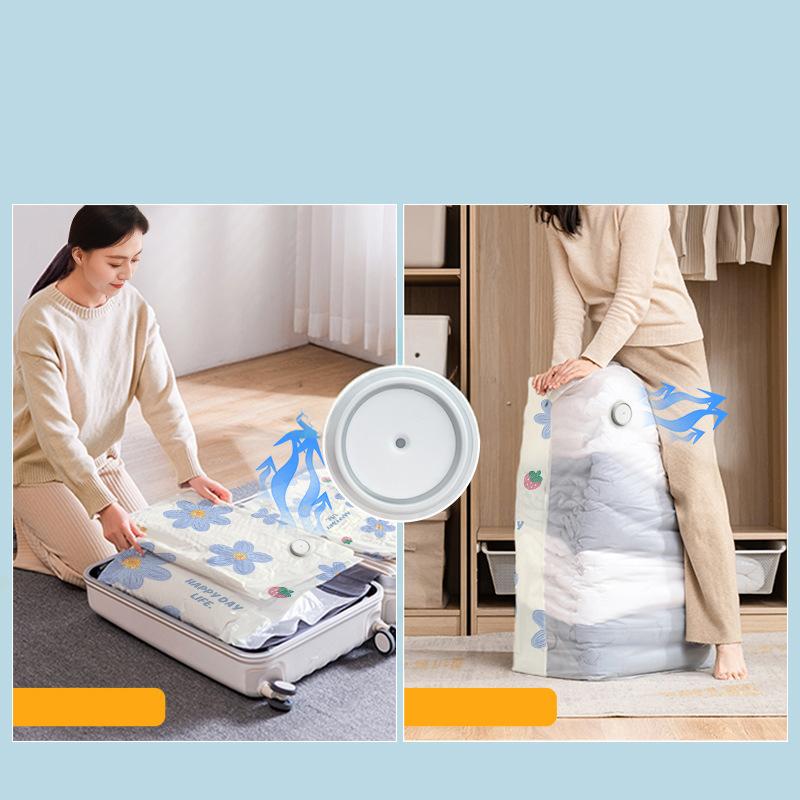Vacuum Storage Bags Compression Bags for Clothes Thickened Material Space Saving Storage Organizer Travel Home Use Bedding Clothes Storage Bag