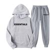 Mens Plus Size Hooded Sweatshirt Set With Matching Couples Design Soft Fleece Lined Long Sleeve Outfit Fall