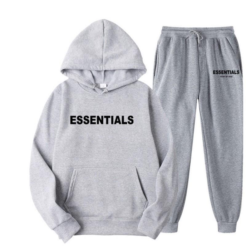 Mens Plus Size Hooded Sweatshirt Set With Matching Couples Design Soft Fleece Lined Long Sleeve Outfit Fall