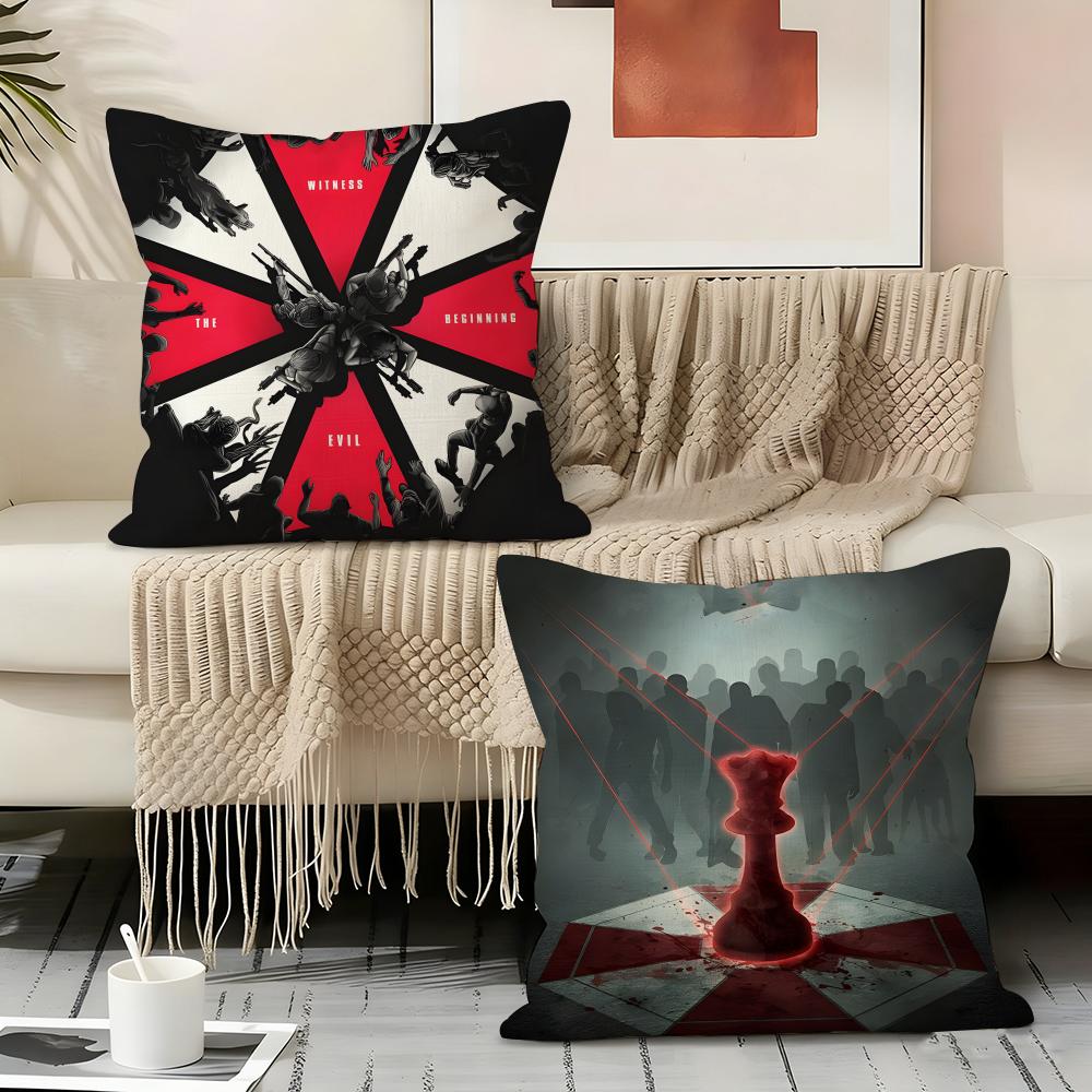 R-Resident Moive Evil Pillow Case Pillowcase, Double-Sided Printed, Sofa Cushion, Bedroom Headboard Pillow