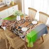 Leopard Rectangular Tablecloth African Safari Animals Tablecloth Home Decor for Outdoor Travel Picnic Mat Kitchen Dining Room