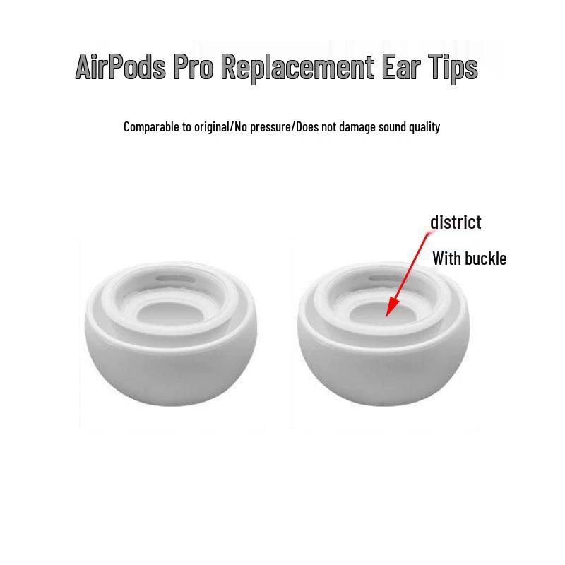 AirPods Pro 2 Ear Tips & Cases: Comfortable Silicone Replacement for 3rd & 5th Gen Apple Earphones