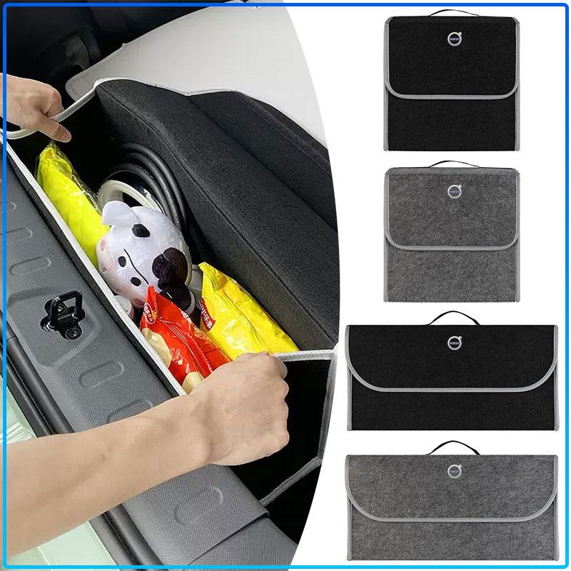 Car Trunk Large Capacity Sundries Storage Box Organizer Bag Tool Case For Volvo Rdesign XC90 S60 XC60 V70 S80 S40 V50 V40 V60 C30 S70