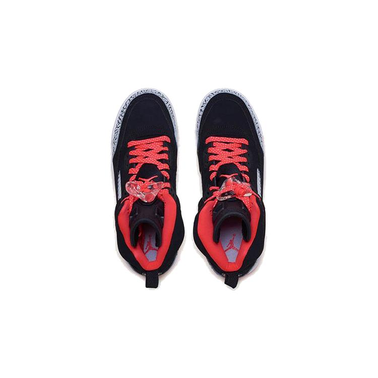 New JORDAN Spizike 'Black Red Gray' Gs 535712-064