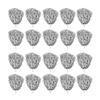 20PCS Handle Cheering Hand Flowers Metallic Foil Cheerleader Pompoms  For Football Spirit