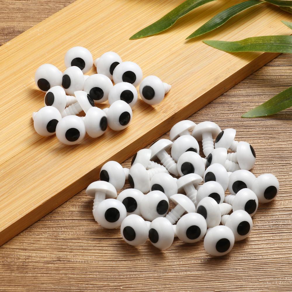 100Pcs Plastic Animal Safety Eyes For Toys Crochet Teddy Bear Stuffed For Dolls Craft Amigurumi Accessories10/12/14/16/18/20mm