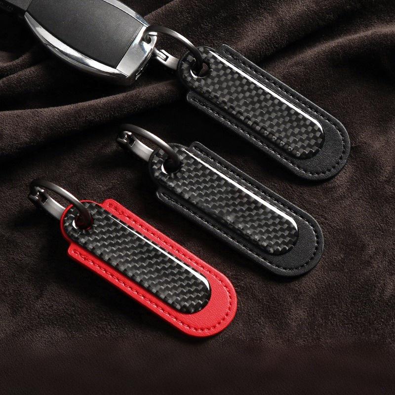 New Carbon Fibre Keychain Creative Car Keyring Pendant Auto Accessories For Bentley Flying Spur Continental GT Bentayga Mulsanne