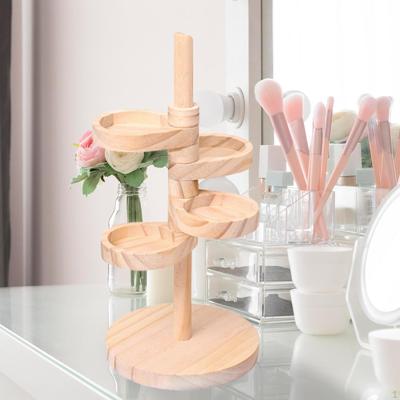 Jewelry Organizer 4 Layer Rotatable Multipurpose Desktop Stand for Earrings Rings Necklaces