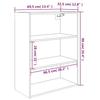 Vidaxl Wall Cabinet, Brown Oak, 69.5X32.5X90 Cm