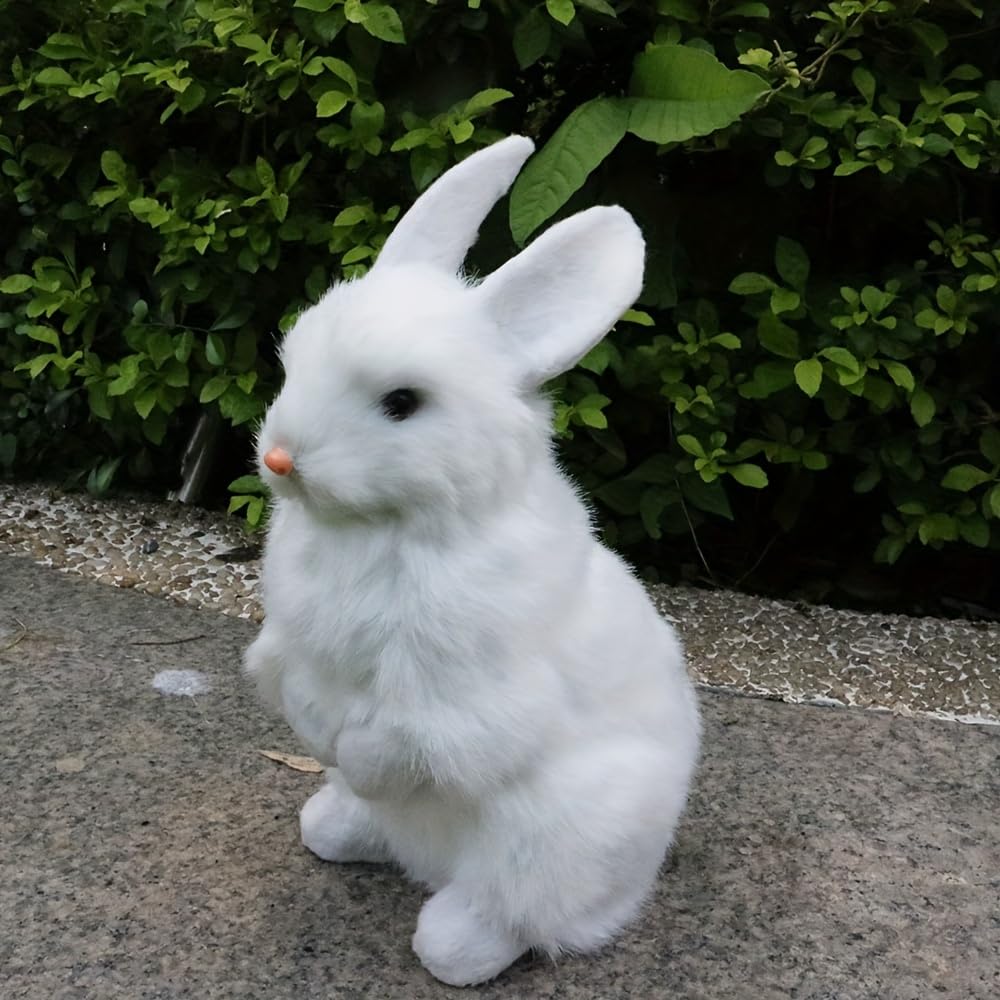 Rabbit Stuffed Rabbit Animal Birthday Celebration Animal, Figurine, Realistic, Rabbit, Animal, Goods, Interior, Entrance, Healing, Children, Present,