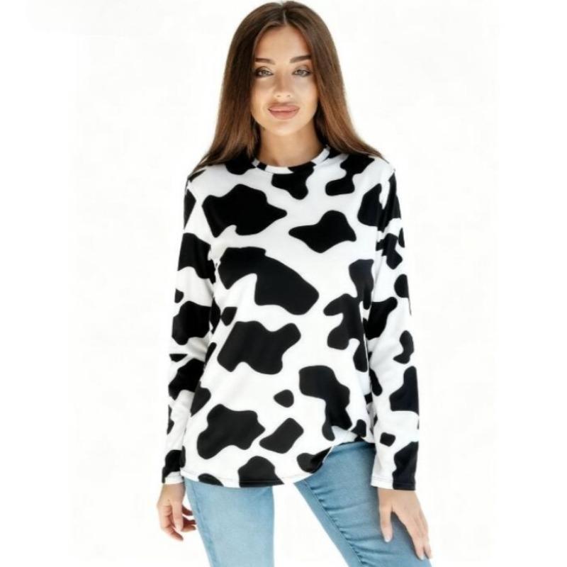 

Spring and Autumn Striped Pattern Women s O Neck Long Sleeved T-shirt Casual 3D Printed T-shirt Casual 5XL