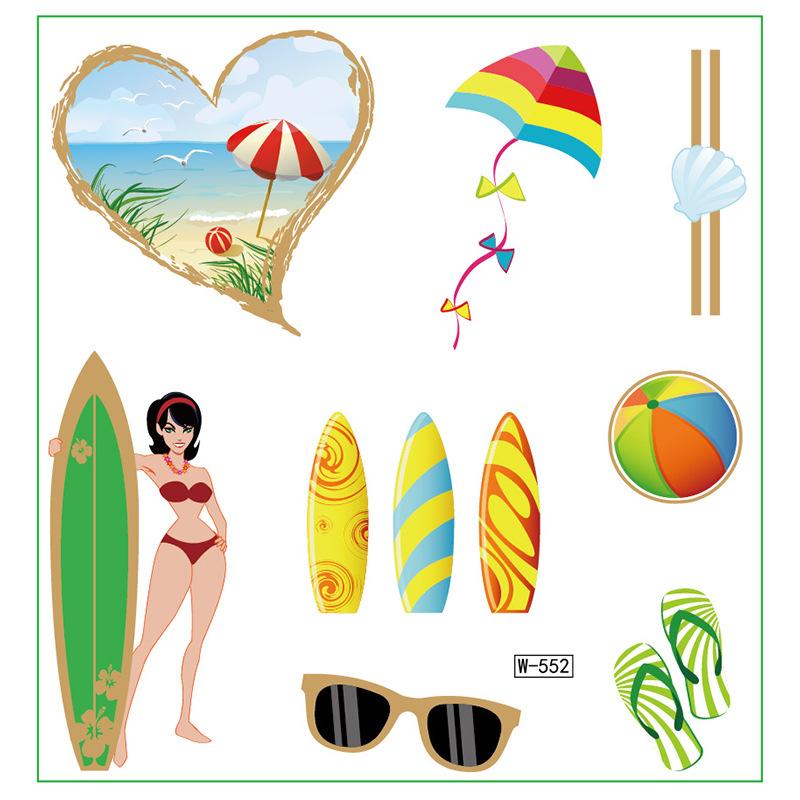 Campus Students Male And Female Tattoo Stickers Waterproof Tattoo Stickers Cartoon Butterfly Text Tattoos