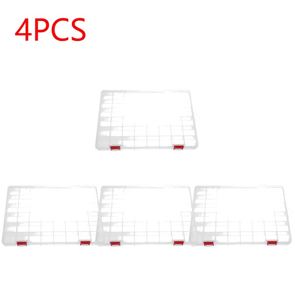 Transparent 48 Grids Plastic Fishing Tackle Box Fishing Lures Bait Hooks Storage Box Case Container Organizer Collection Tools