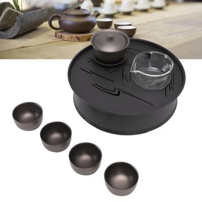 Outdoor Camping Tea Set Multifunctional Lightweight Portable Pure Ti Camping Tea Brewing Cup Set