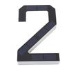 9 Inch Solar LED House Number Water Proof Auto Sensing Outside Address Sign Light Modern Style Black Number 2