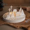 3Pcs Silicone Mold House Resin Casting Mold Easter Candle Making Mold DIY Home Decorate Mold with Tree for Candlestick Plaster Epoxy Soap Making