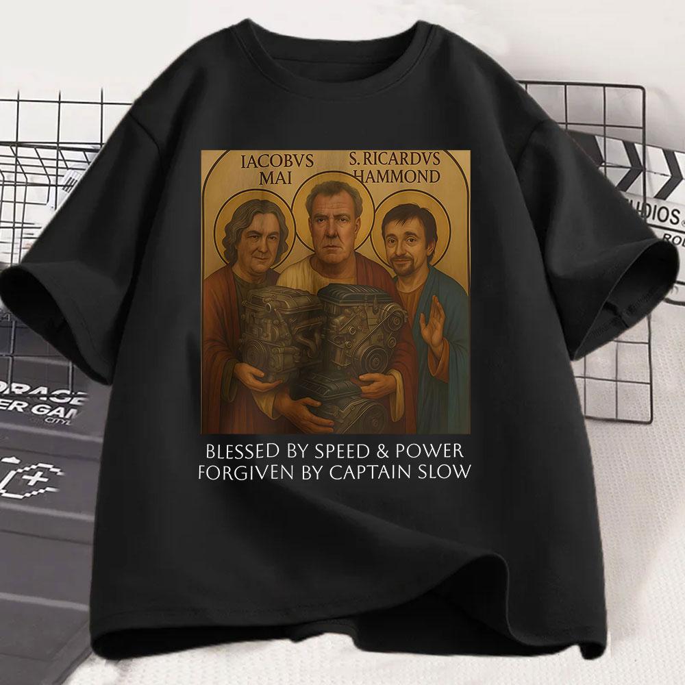 Gear Holy Trinity T-shirt Jeremy Clarkson Hammond May Tribute T Shirt The Grand Speed Power Church Funny Car Enthusiast Gift Tee