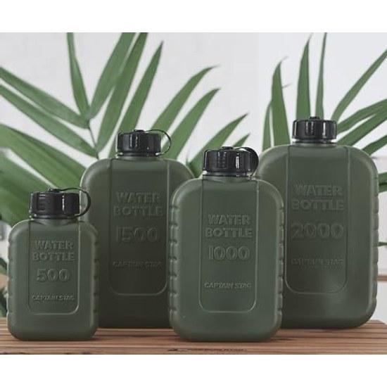 Captain Stag Water Bottle Poly Tank 1000ml Measurements Olive Made Japan Lagoon UE-2043