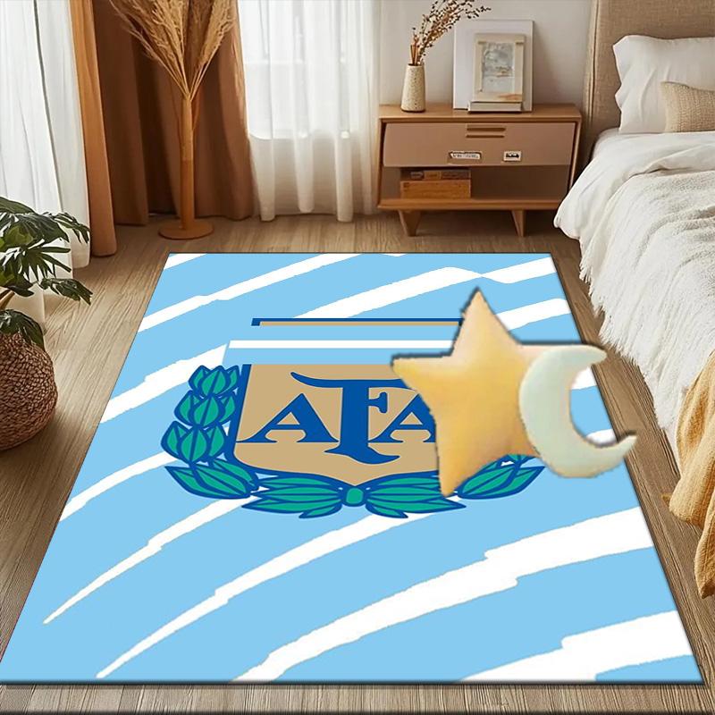Argentina Football club Printed Office Carpet Chair Cushion Entryway Rug, Rugs for Living Room, Bedroom Christmas gifts